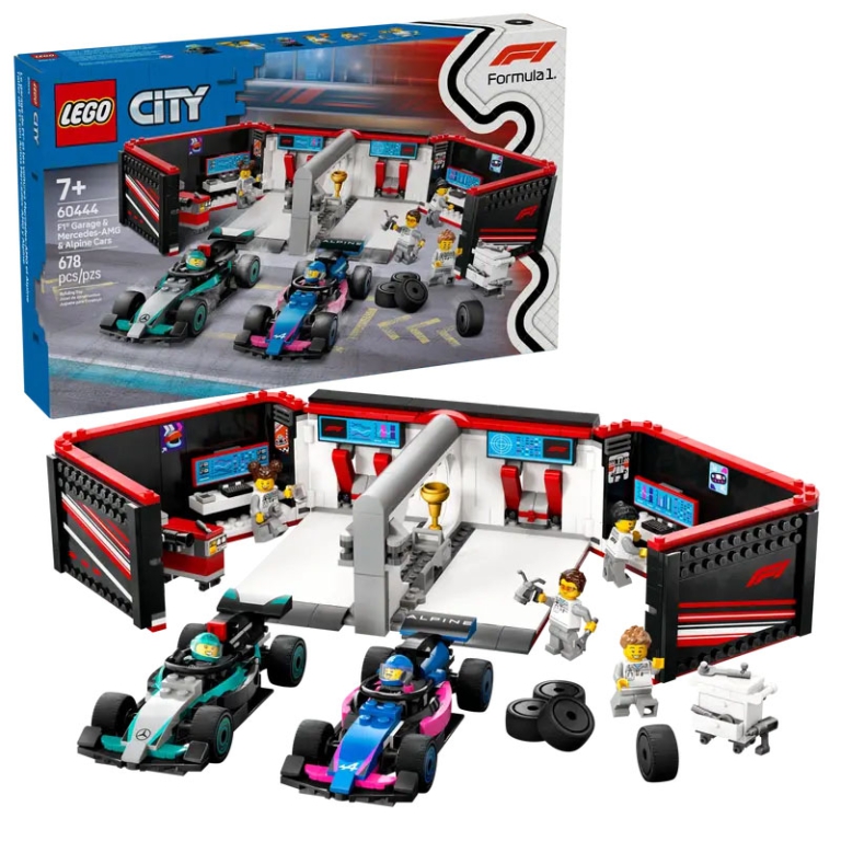 LEGO CITY GARAGE DELLA   MERCEDES E ALPINE