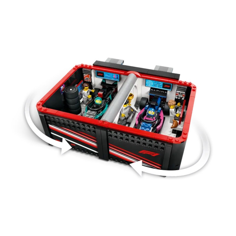 LEGO CITY GARAGE DELLA   MERCEDES E ALPINE 3